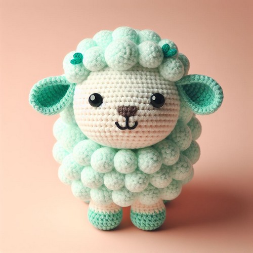 Crochet Minty Sheep Amigurumi Pattern