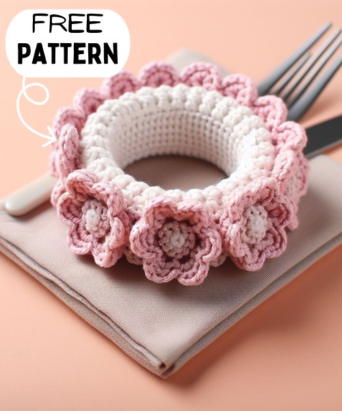 Crochet Napkin Ring Free Pattern