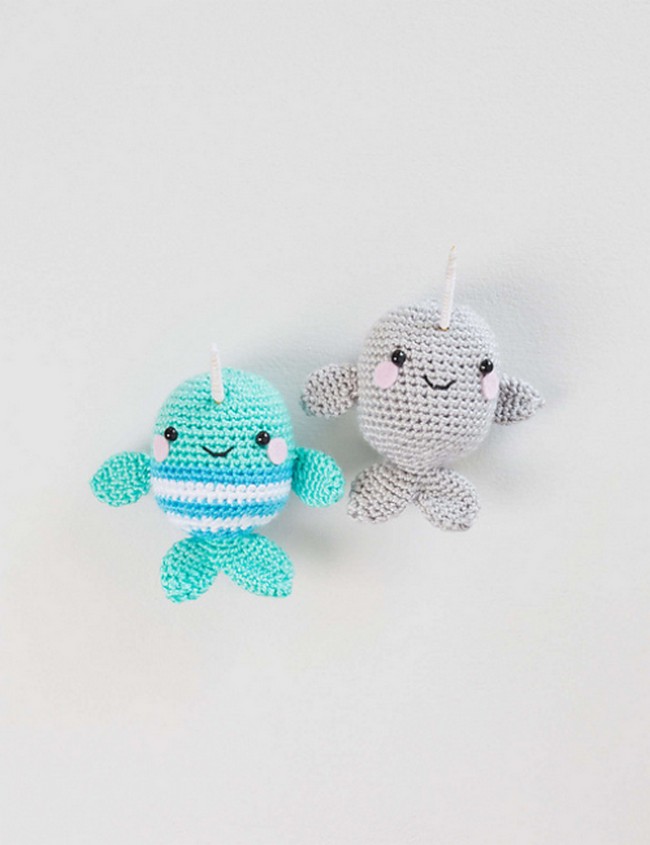 Crochet Ned & Norman Narwhal Pattern
