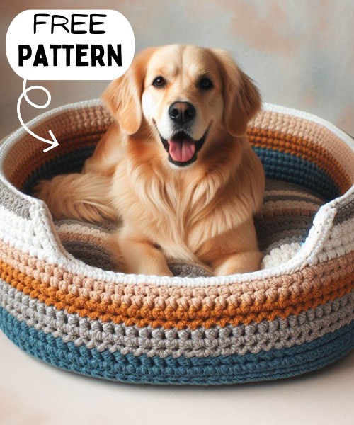 Crochet Pet Bed Free Pattern