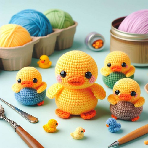 Crochet Puddles The Mini Duck Amigurumi Pattern