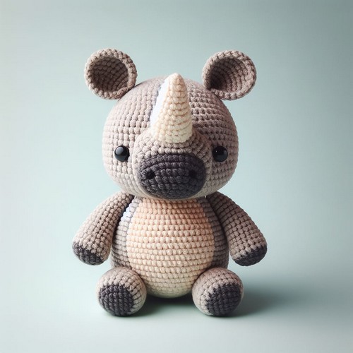 Crochet Rhino Amigurumi Pattern