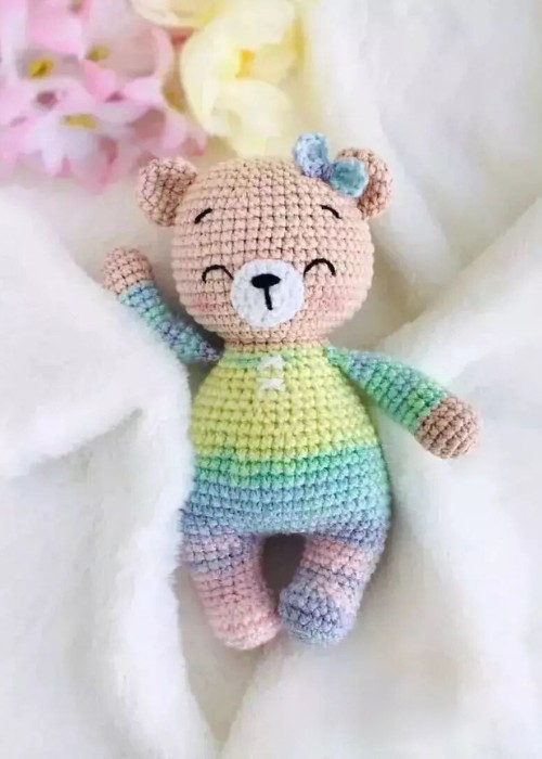 Crochet Sleepy Baby Bear Pattern