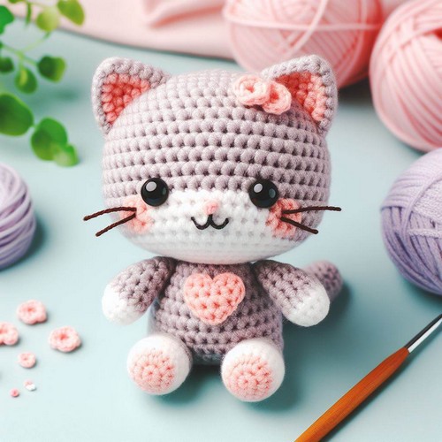 Crochet Small kitty Amigurumi Pattern