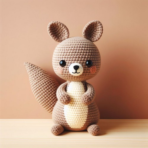 Crochet Squirrel Amigurumi Pattern