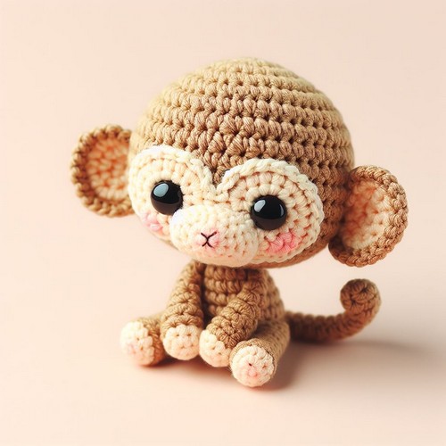 Crochet Tiny Monkey Amigurumi