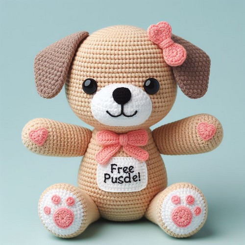 Cuddle Me Puppy Free crochet pattern