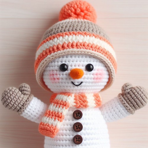 Free Crochet Amigurumi Doll In Snowman Outfit Pattern