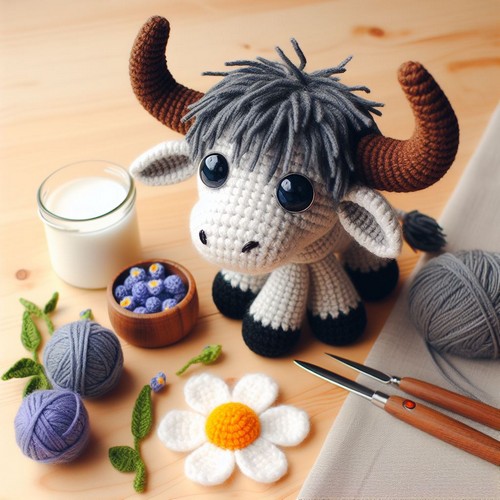 Crochet Asher the Ox Amigurumi Free Pattern - All Crafts