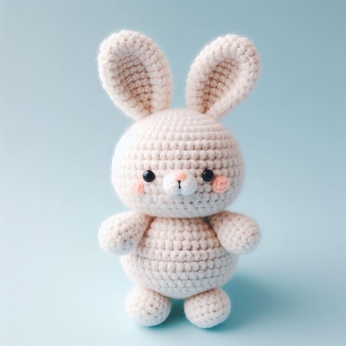 Free Crochet Fluffy bunny Amigurumi Pattern