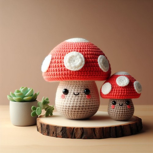 Free Crochet Mushroom Amigurumi Pattern