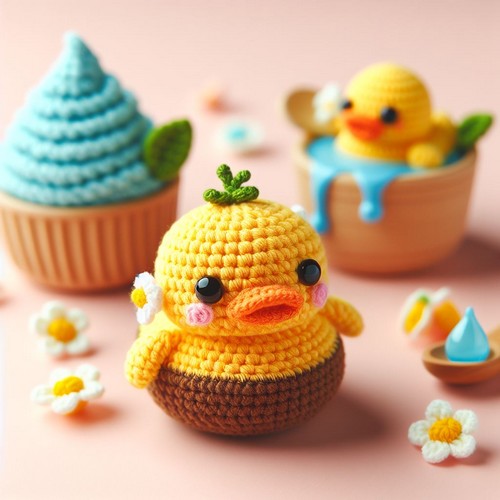 Crochet Puddles The Mini Duck Amigurumi Idea - All Crafts