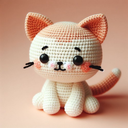 Free Crochet Small kitty Amigurumi Pattern