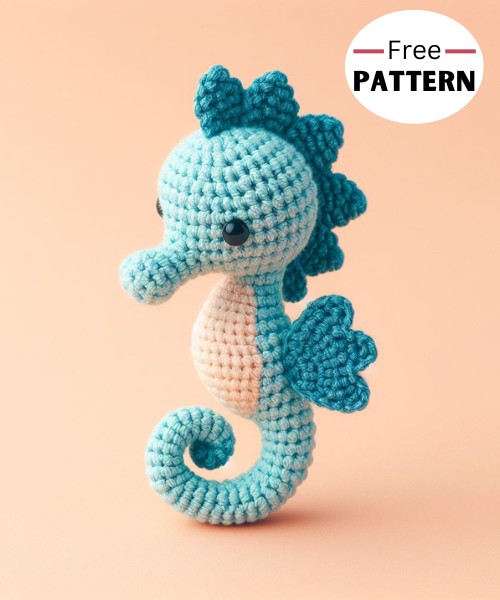 Free Tiny Seahorse Amigurumi Crochet Pattern