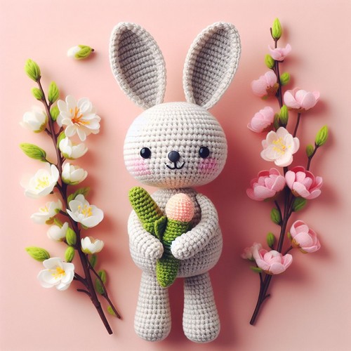 Spring Amigurumi Bunny Crochet Free Pattern
