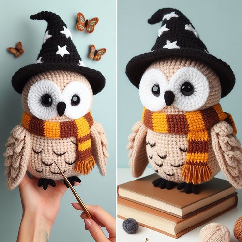 Wizard Owl Hedwig Crochet Pattern Free