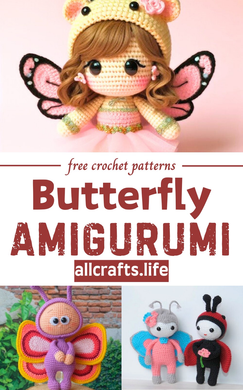 Crochet Butterfly Amigurumi Doll Patterns