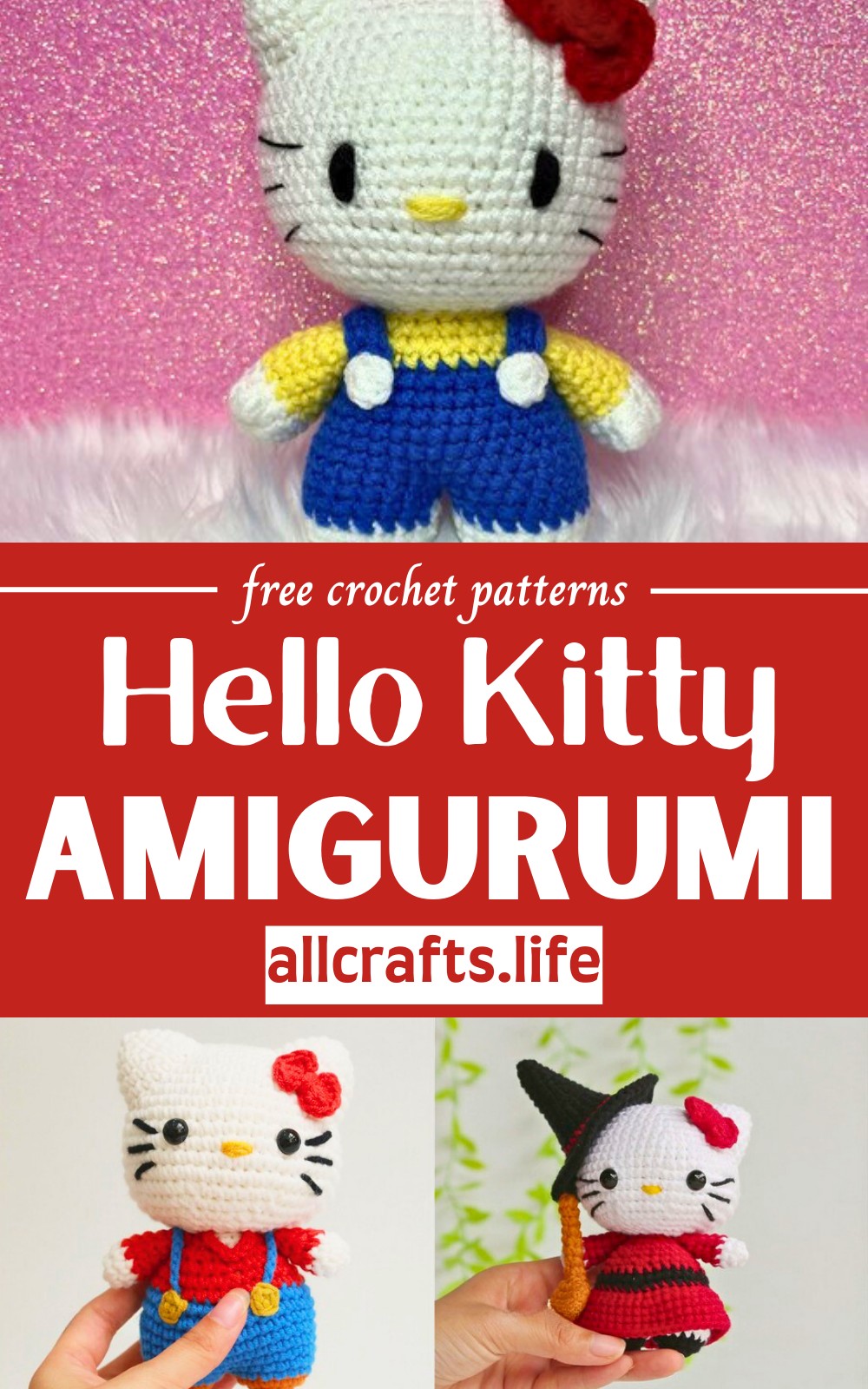 Crochet Doll In Hello Kitty Costume Patterns