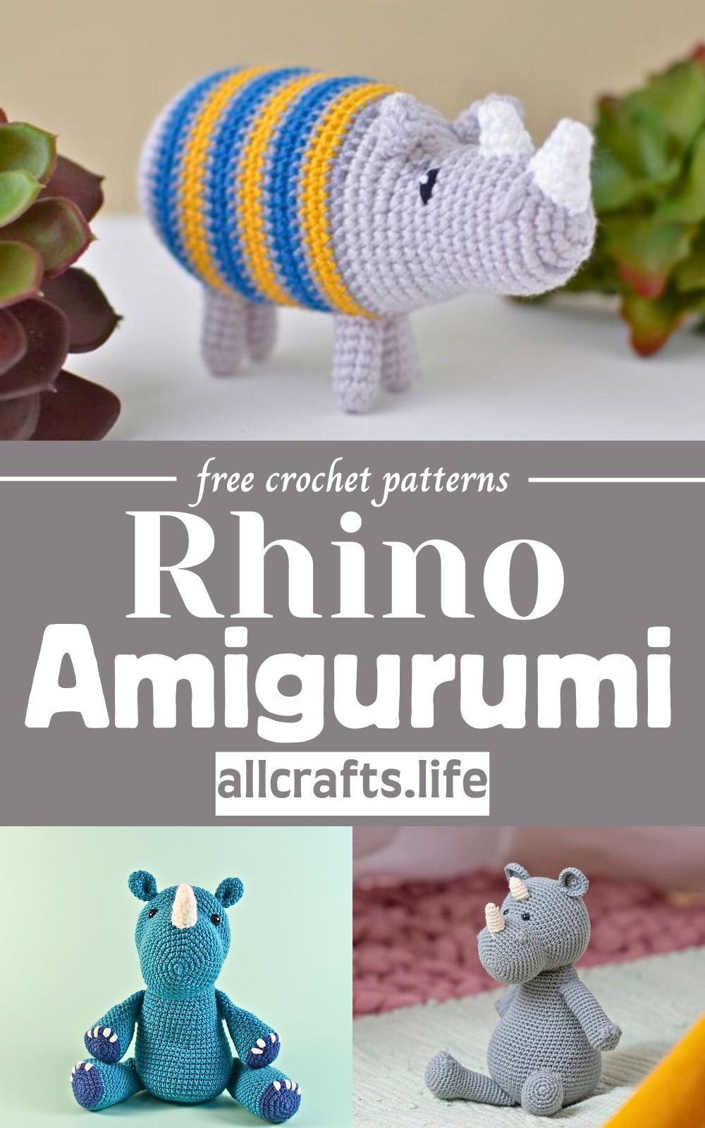 Crochet Rhino Amigurumi Patterns