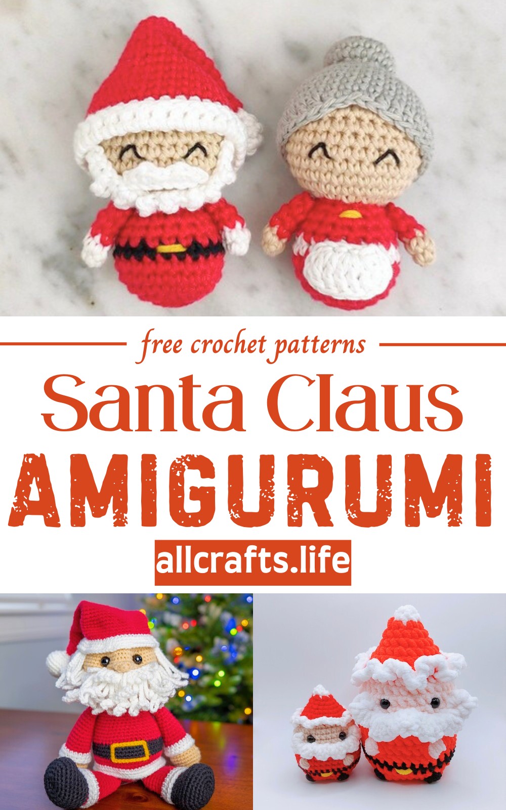 Cuddle Me Santa Claus Crochet Patterns