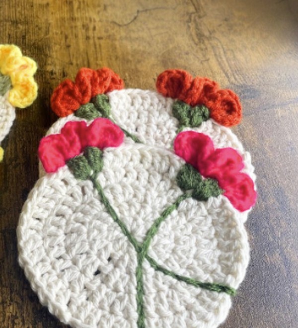 3D Flower Coasters