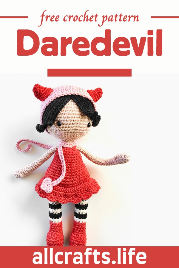 Crochet Dolores the Daredevil