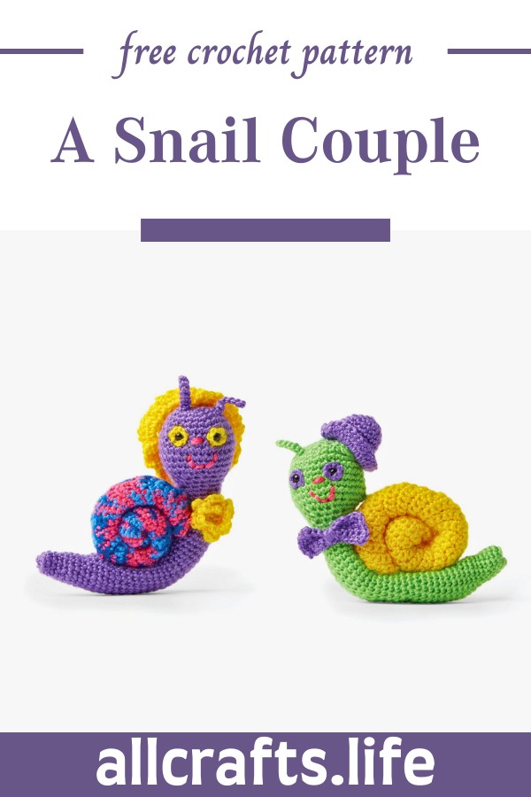 Crochet A Snail Couple Pattern