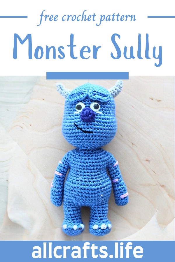 Crochet Amigurumi Monster Sully