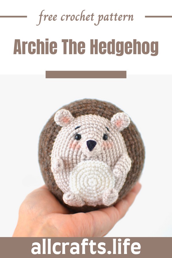 Crochet Archie The Hedgehog Pattern