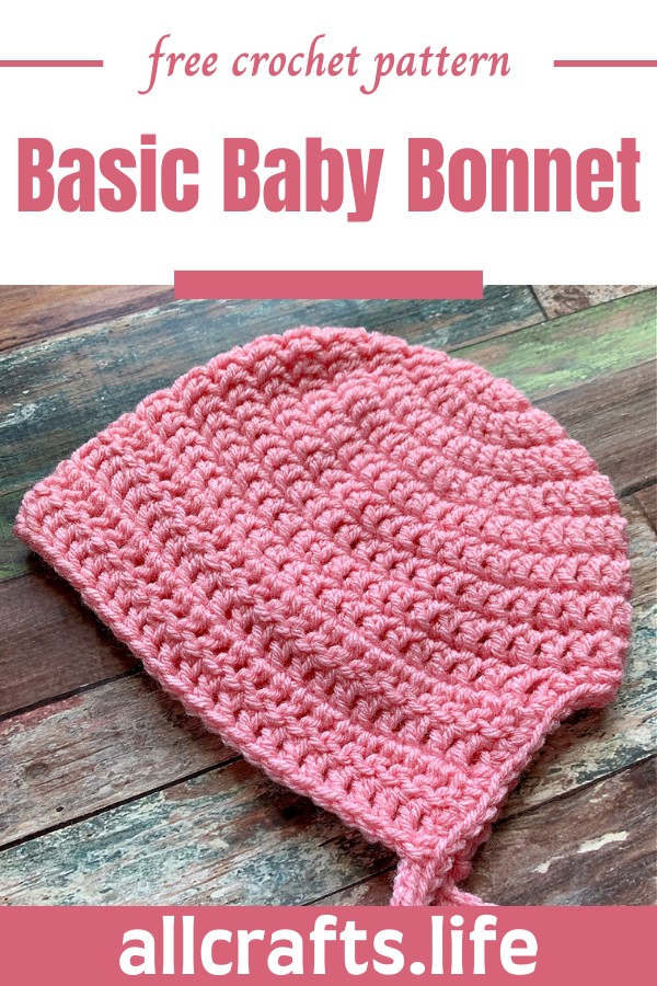 Crochet Basic Baby Bonnet Pattern