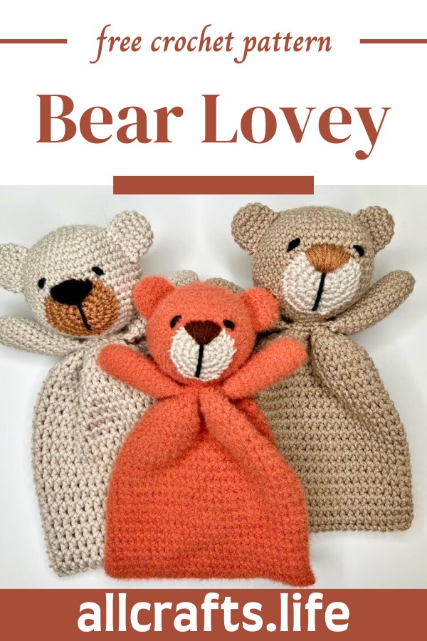 Crochet Bear Lovey