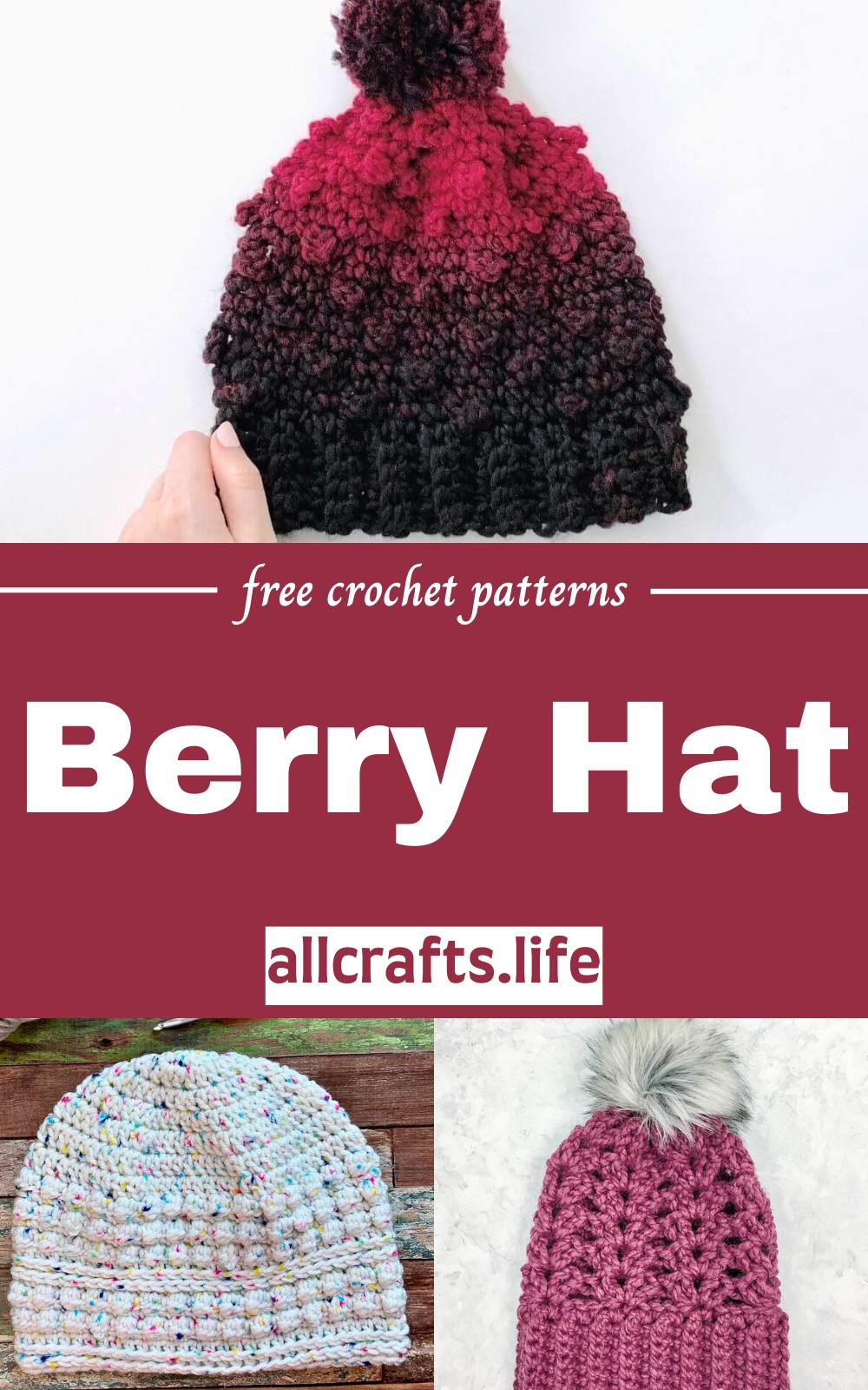 Crochet Berry Hat Patterns