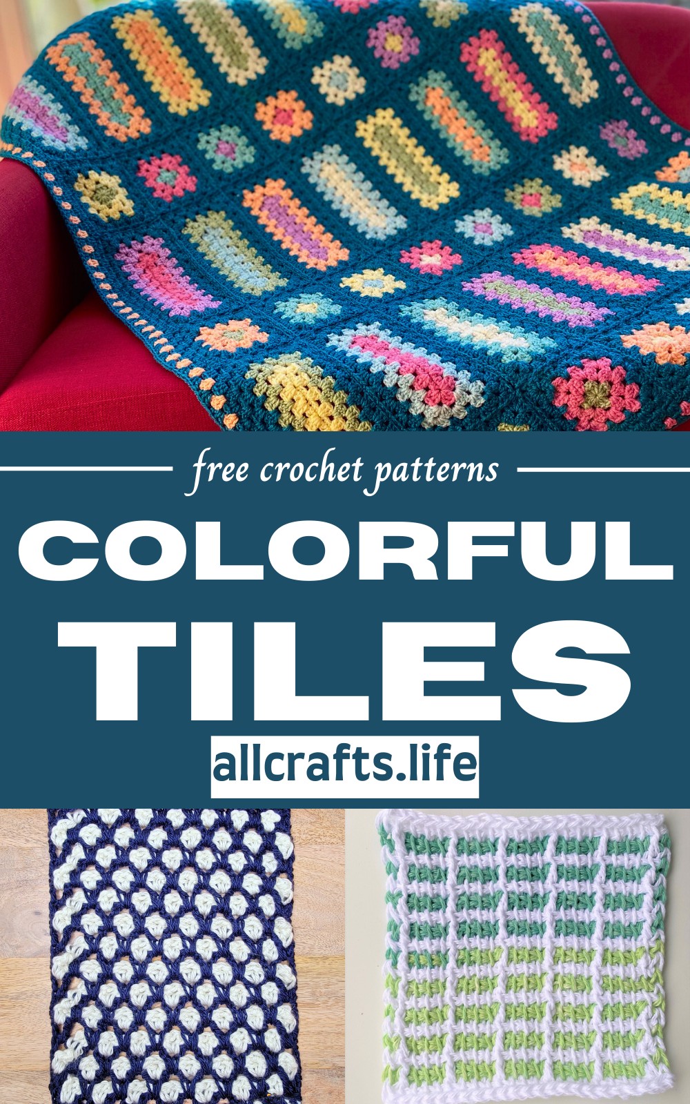 Crochet Colorful Tiles Patterns