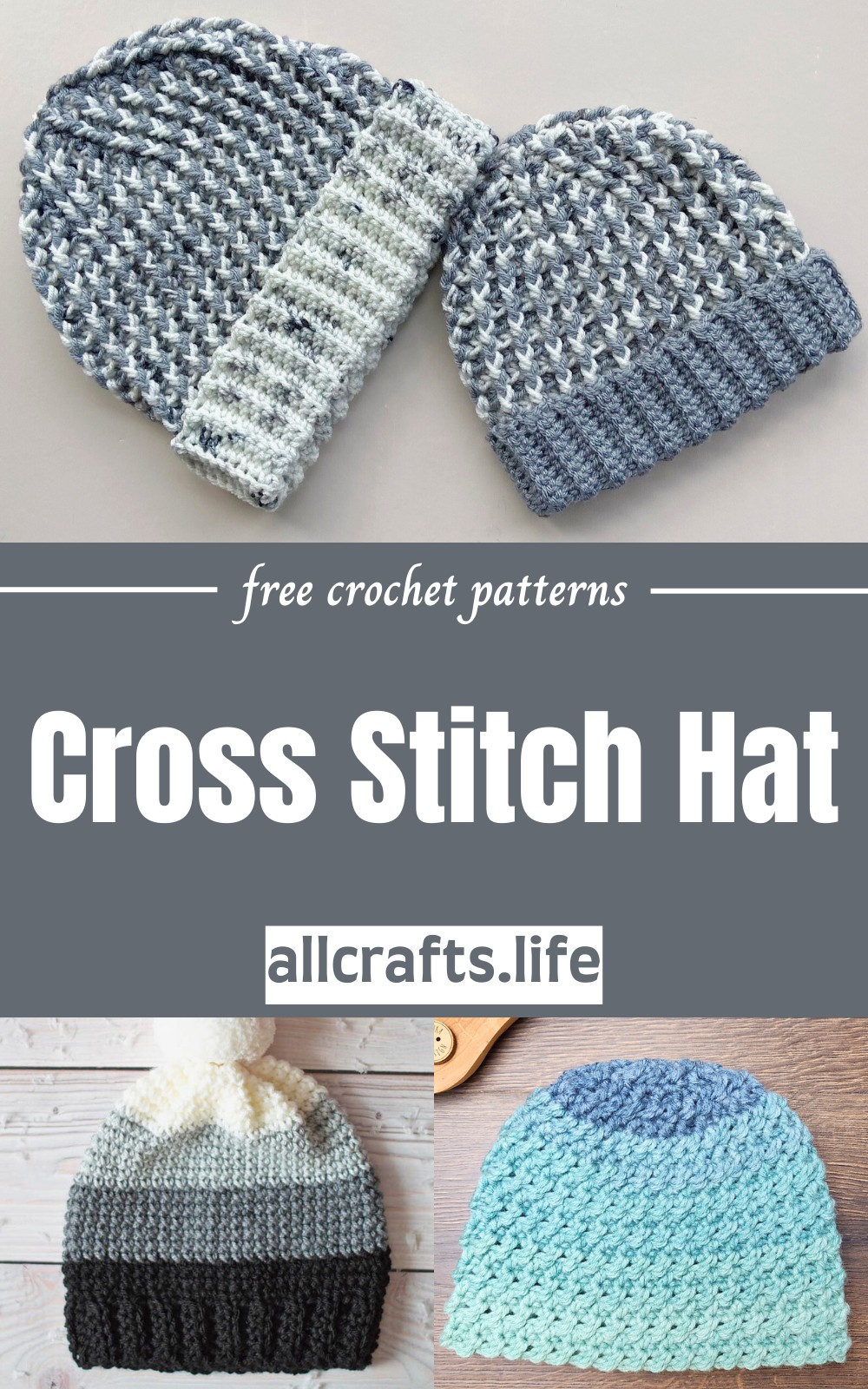 Crochet Cross Stitch Hat Patterns