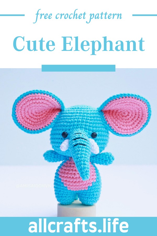 Crochet Cute Elephant Pattern