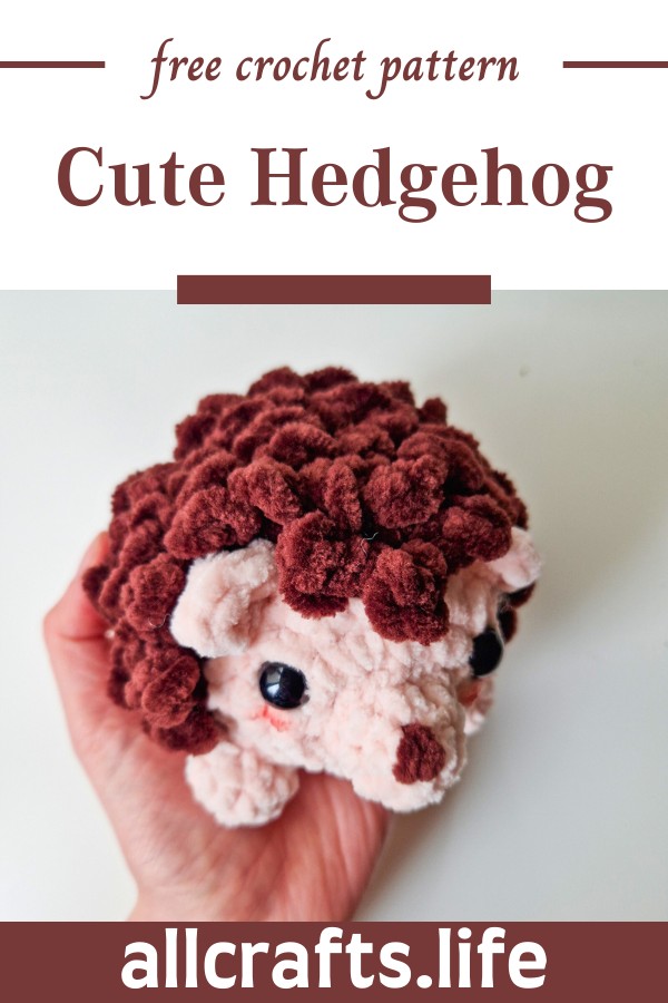 Crochet Cute Hedgehog Pattern