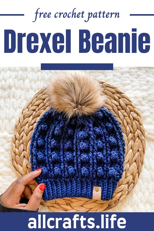 Crochet Drexel Beanie Pattern