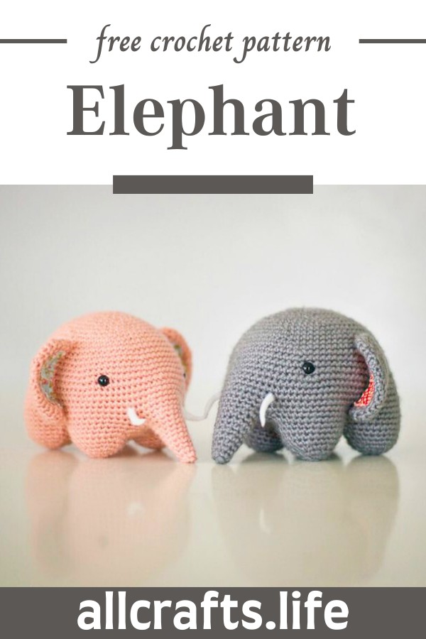 Crochet Elephant Amigurumi Pattern