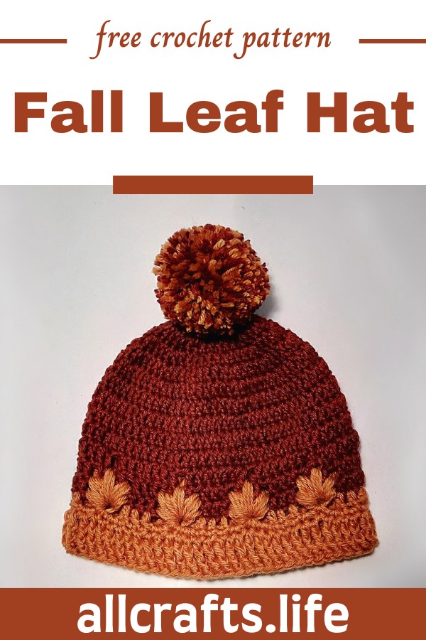 Crochet Fall Leaf Hat Pattern