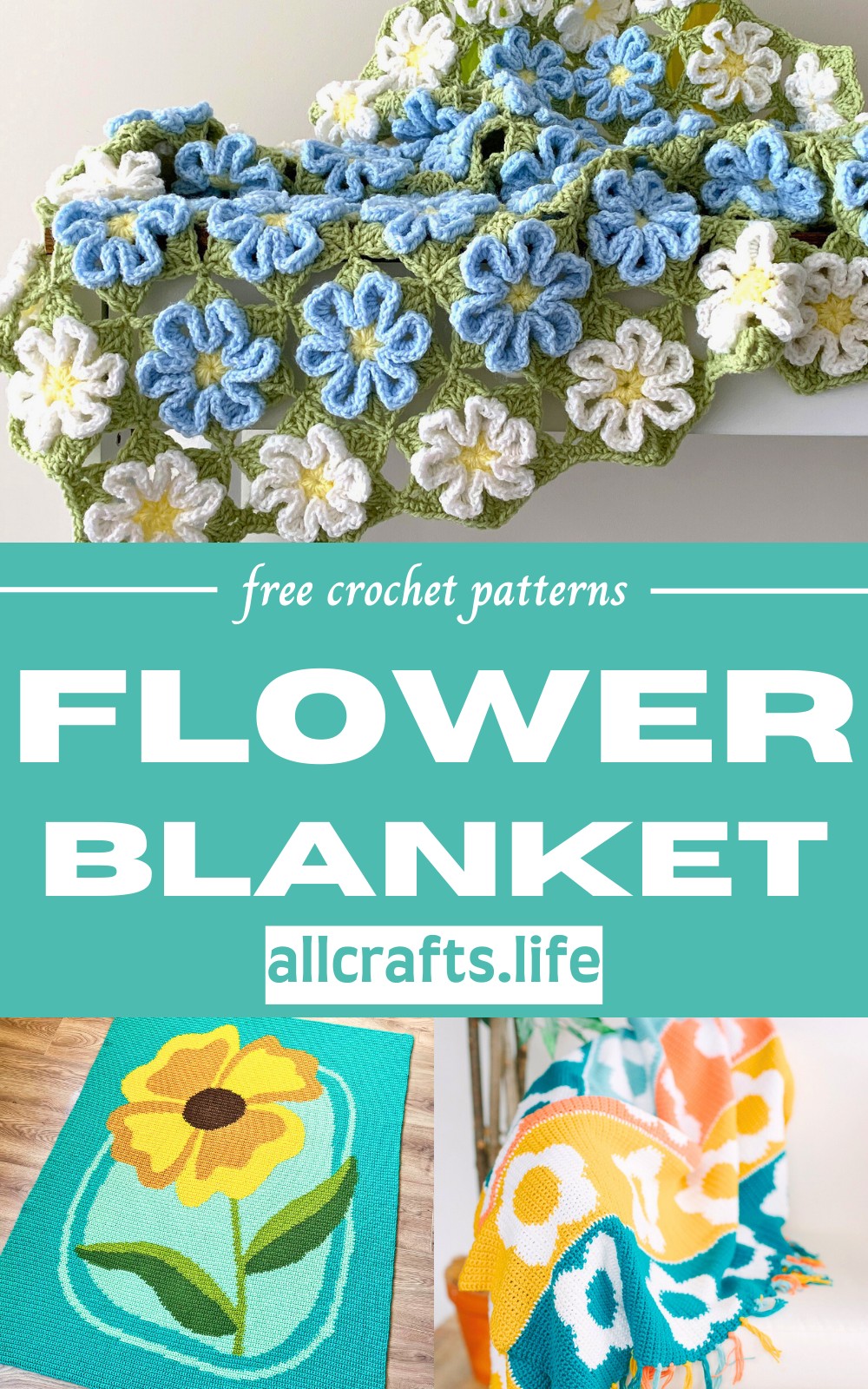 Crochet Flower Blanket Patterns