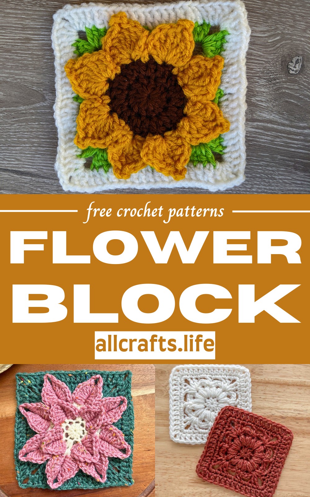 Crochet Flower Block Patterns