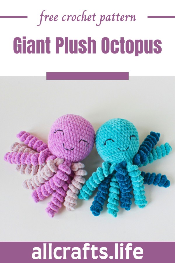 Crochet Giant Plush Octopus Pattern