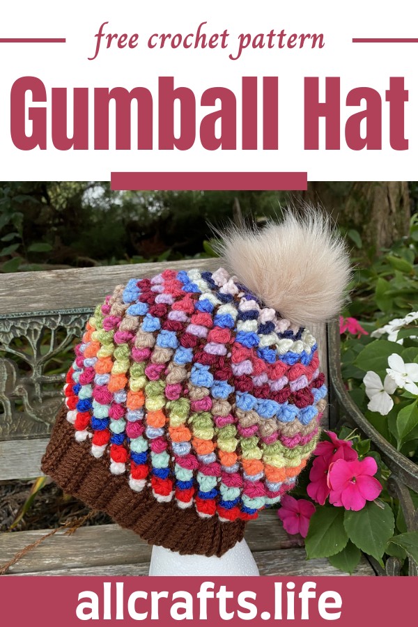 Crochet Gumball Hat Pattern