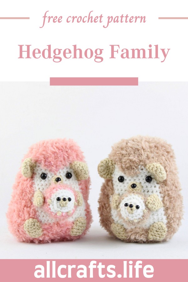 Crochet Hedgehog Family Pattern