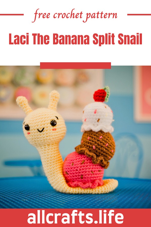 Crochet Laci The Banana Split Snail Pattern