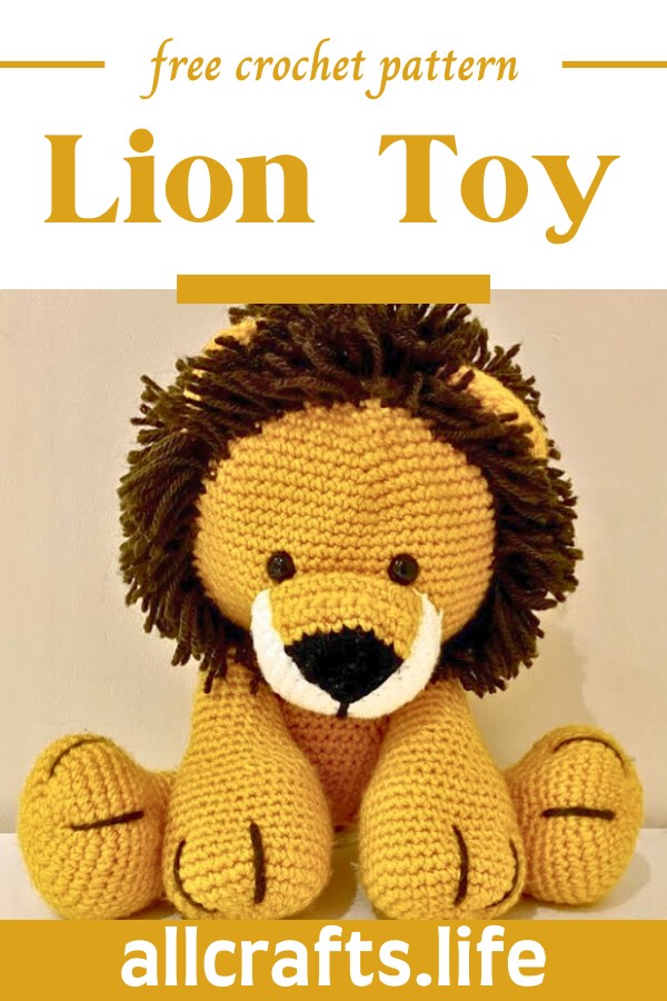 Crochet Lion Toy