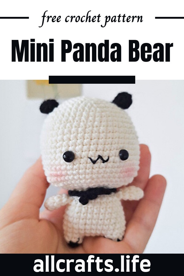 Crochet Mini Panda Bear Pattern