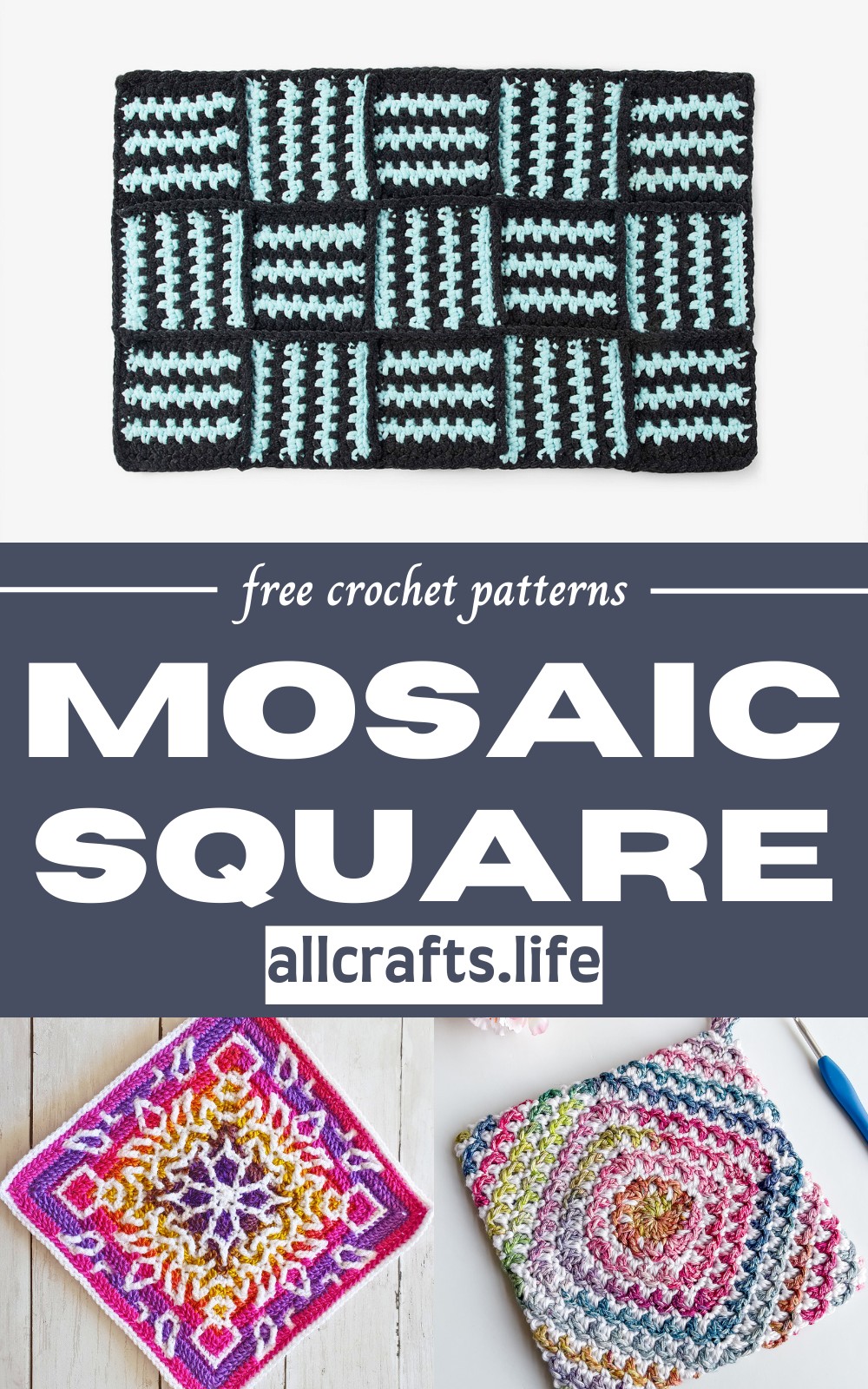 Crochet Mosaic Square Patterns