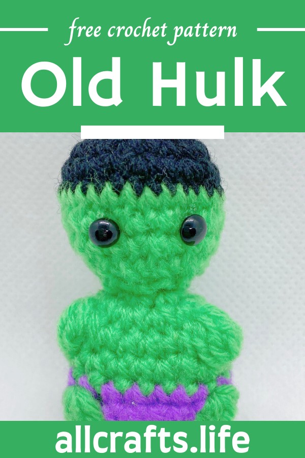 Crochet Old Hulk Amigurumi