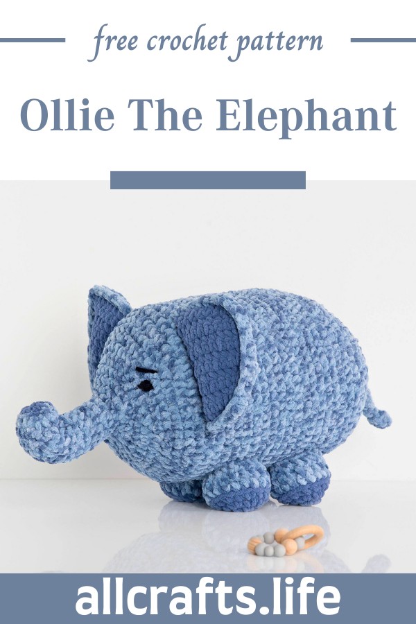 Crochet Ollie The Elephant Pattern 